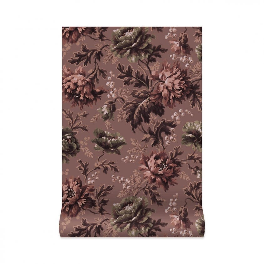 1-WA-OPI-DI-OLR-XXX - Opia Wallpaper - Old-Rose - House of Hackney