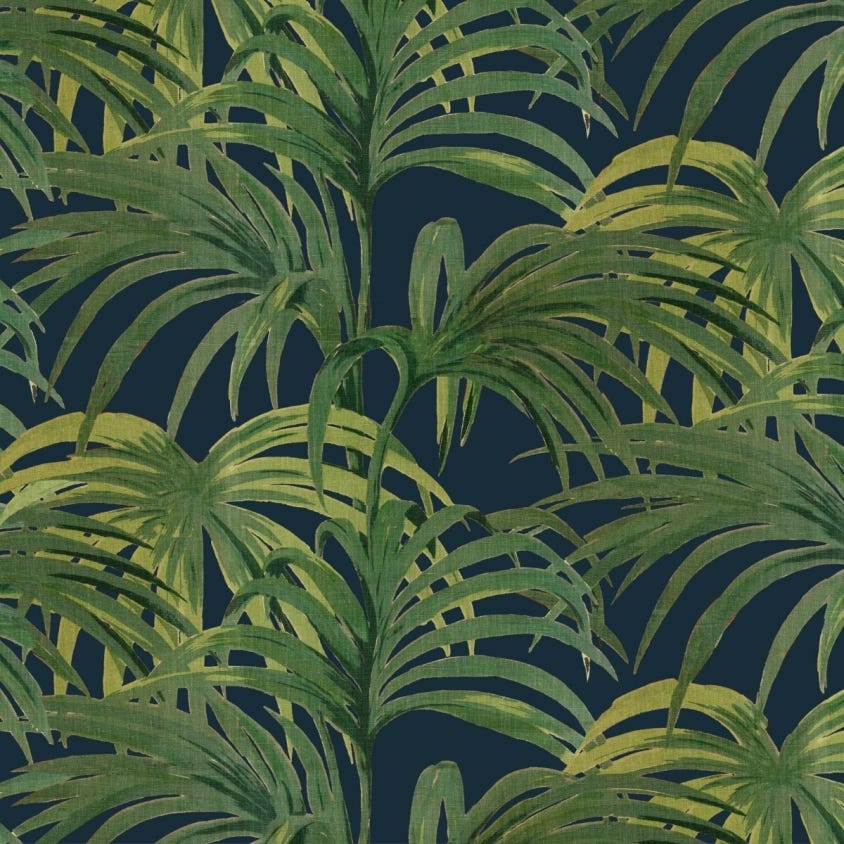 1-WA-PAL-DI-M&G-XXX - Palmeral Wallpaper - Midnight / Green - House of Hackney