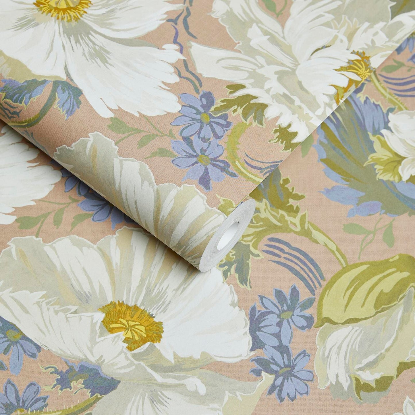 1-WA-PAV-DI-TOU-XXX - Papavera Wallpaper - Tourmaline - House of Hackney