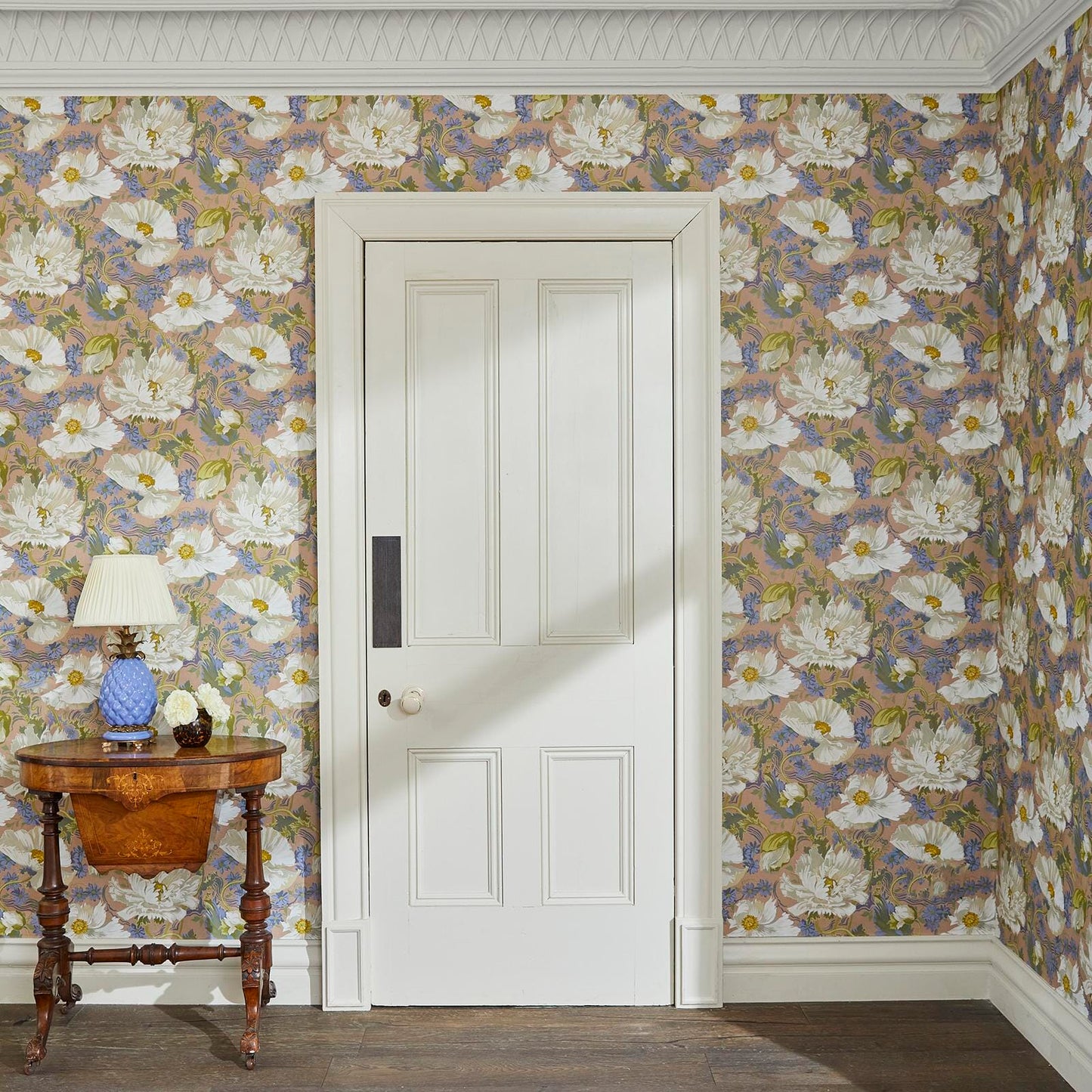1-WA-PAV-DI-TOU-XXX - Papavera Wallpaper - Tourmaline - House of Hackney