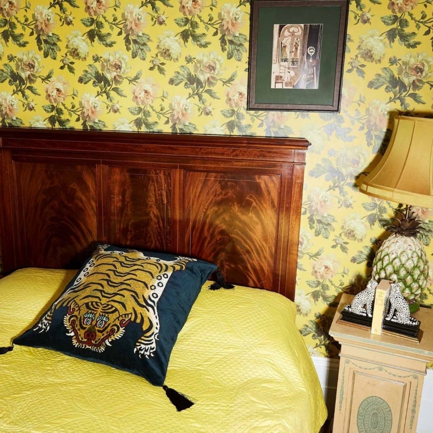 1-WA-PEO-DI-OCH-XXX - Peoneden Wallpaper - Ochre - House of Hackney