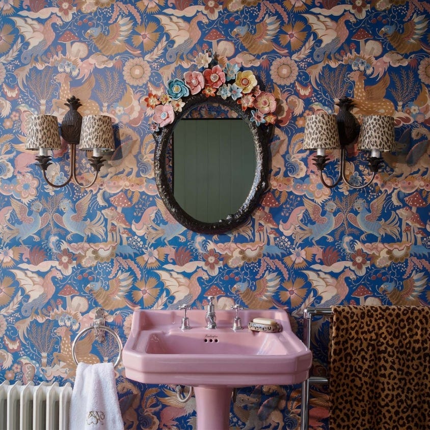 1-WA-PHA-DI-SPH-XXX - Phantasia Wallpaper - Sapphire - House of Hackney