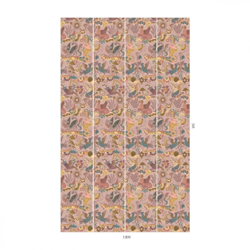 1-WA-PHA-DI-TOU-XXX - Phantasia Wallpaper - Tourmaline - House of Hackney
