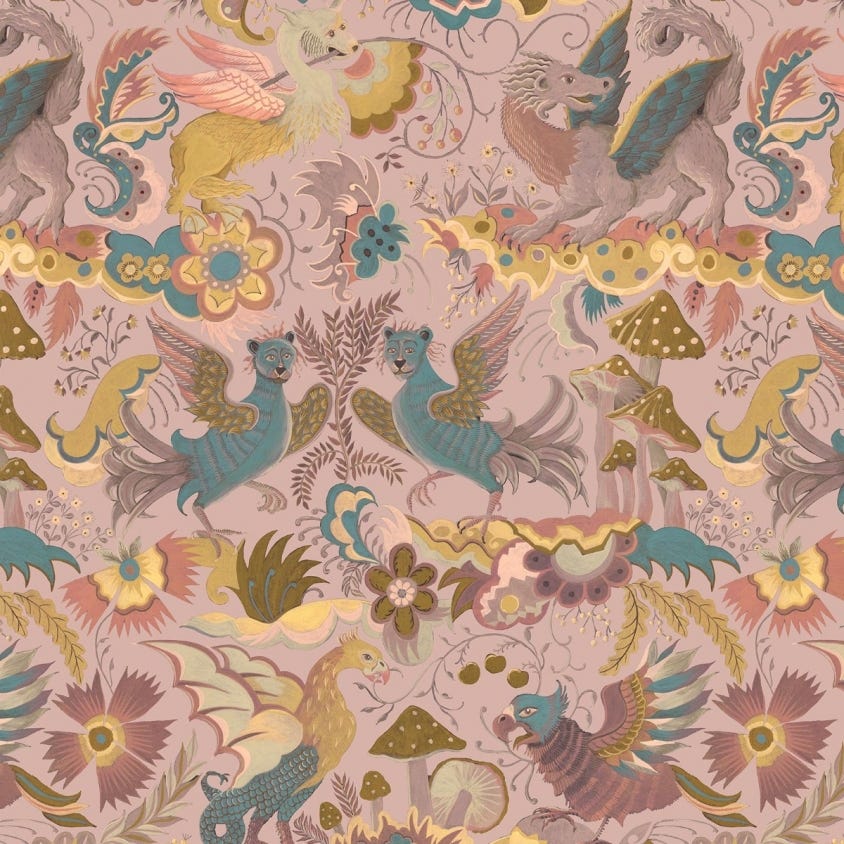 1-WA-PHA-DI-TOU-XXX - Phantasia Wallpaper - Tourmaline - House of Hackney