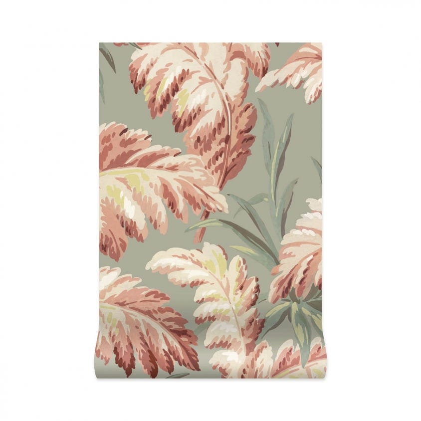 1-WA-PLU-DI-EAU-XXX - Pluma Wallpaper - Eau De Nil - House of Hackney