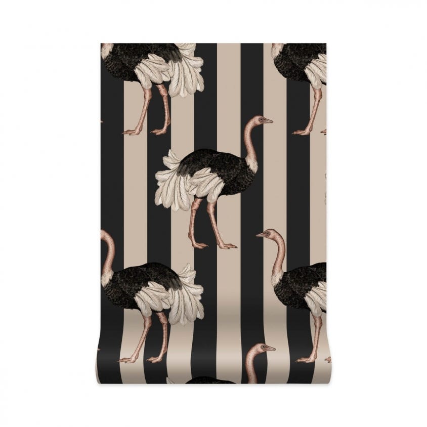 1-WA-PRI-DI-BLS-XXX - Pride Wallpaper - Clay & Off-Black - House of Hackney