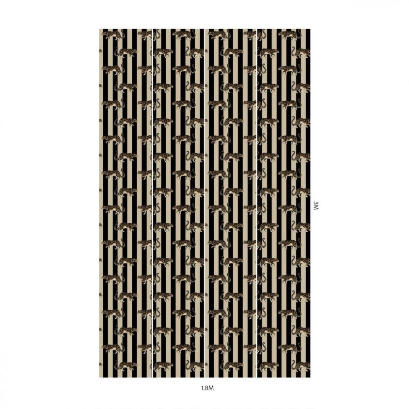 1-WA-PRO-DI-C&B-XXX - Prowl Wallpaper - Clay & Black - House of Hackney