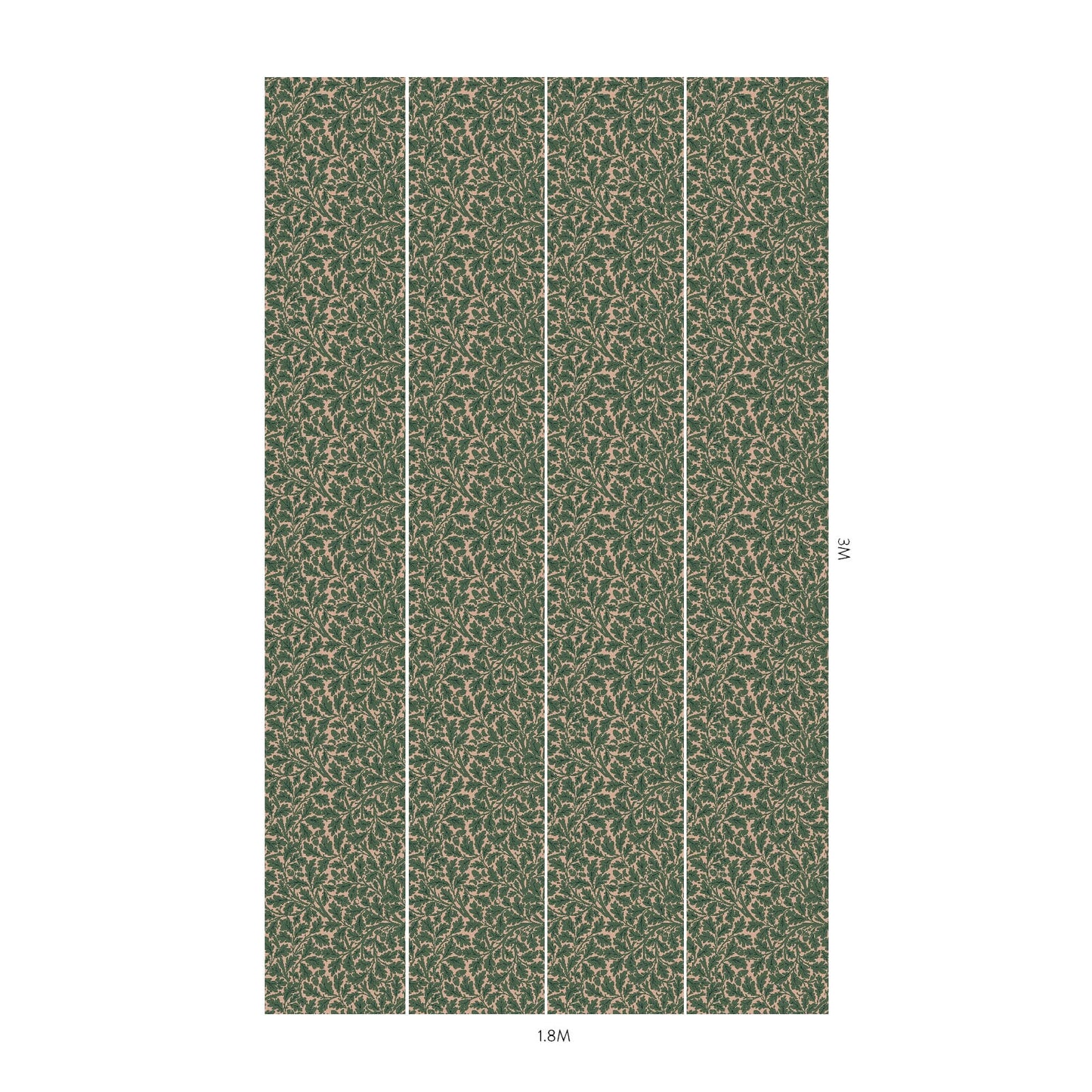 1-WA-QUE-DI-OAK-XXX - Quercus Wallpaper - Tourmaline - House of Hackney