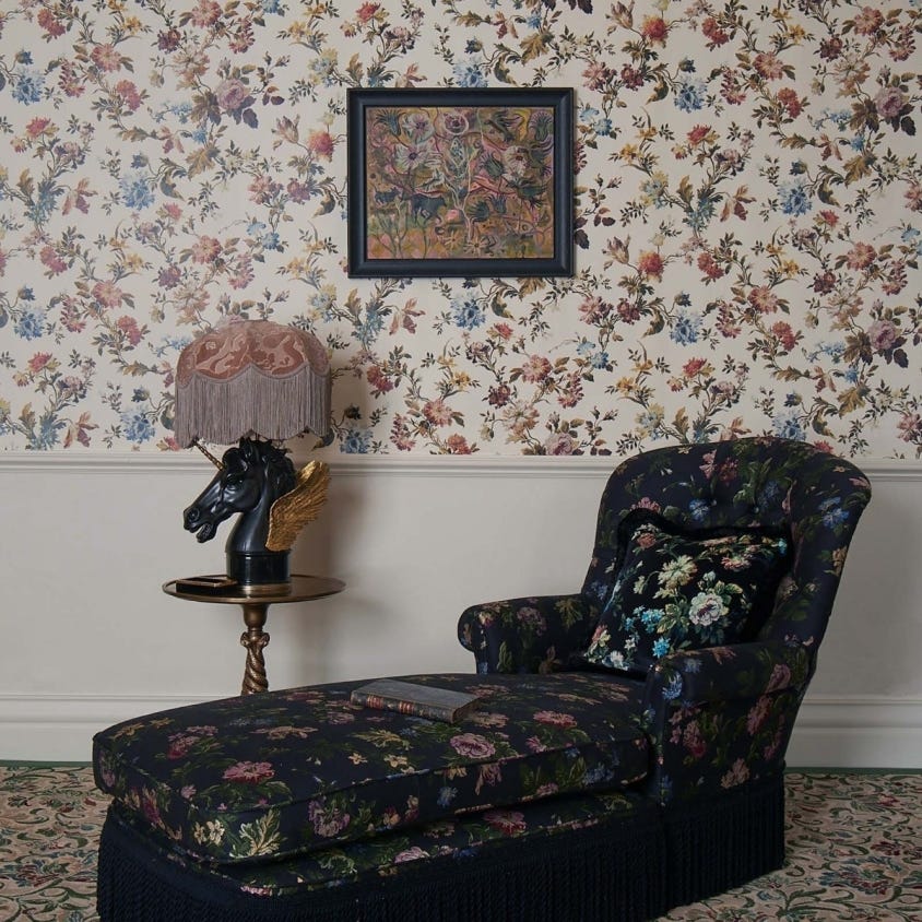 1-WA-ROS-DI-ECR-XXX - Rosetta Wallpaper - Ecru - House of Hackney
