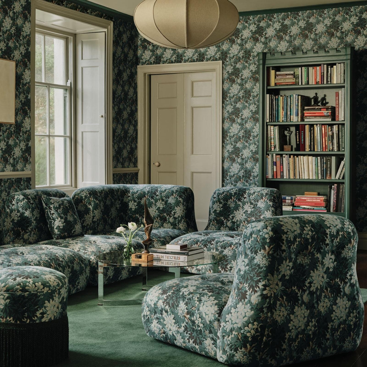 1-WA-SIL-DI-CER-XXX - Silva Wallpaper - Cerulean - House of Hackney