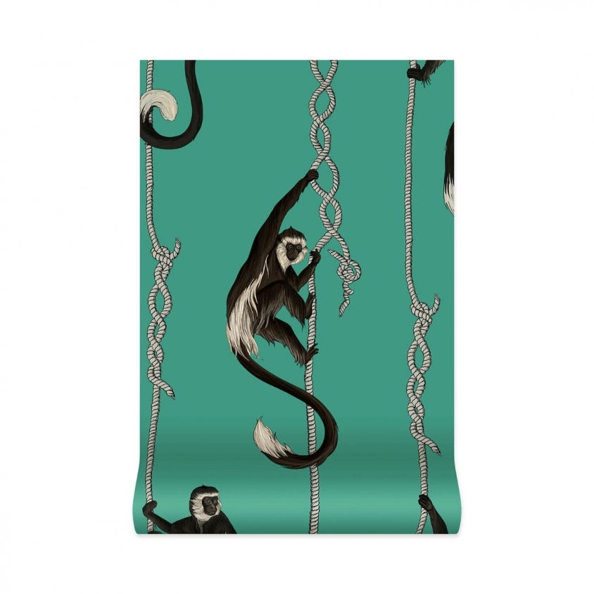 1-WA-TRO-DI-GRN-XXX - Troop Wallpaper - Parakeet-Green - House of Hackney