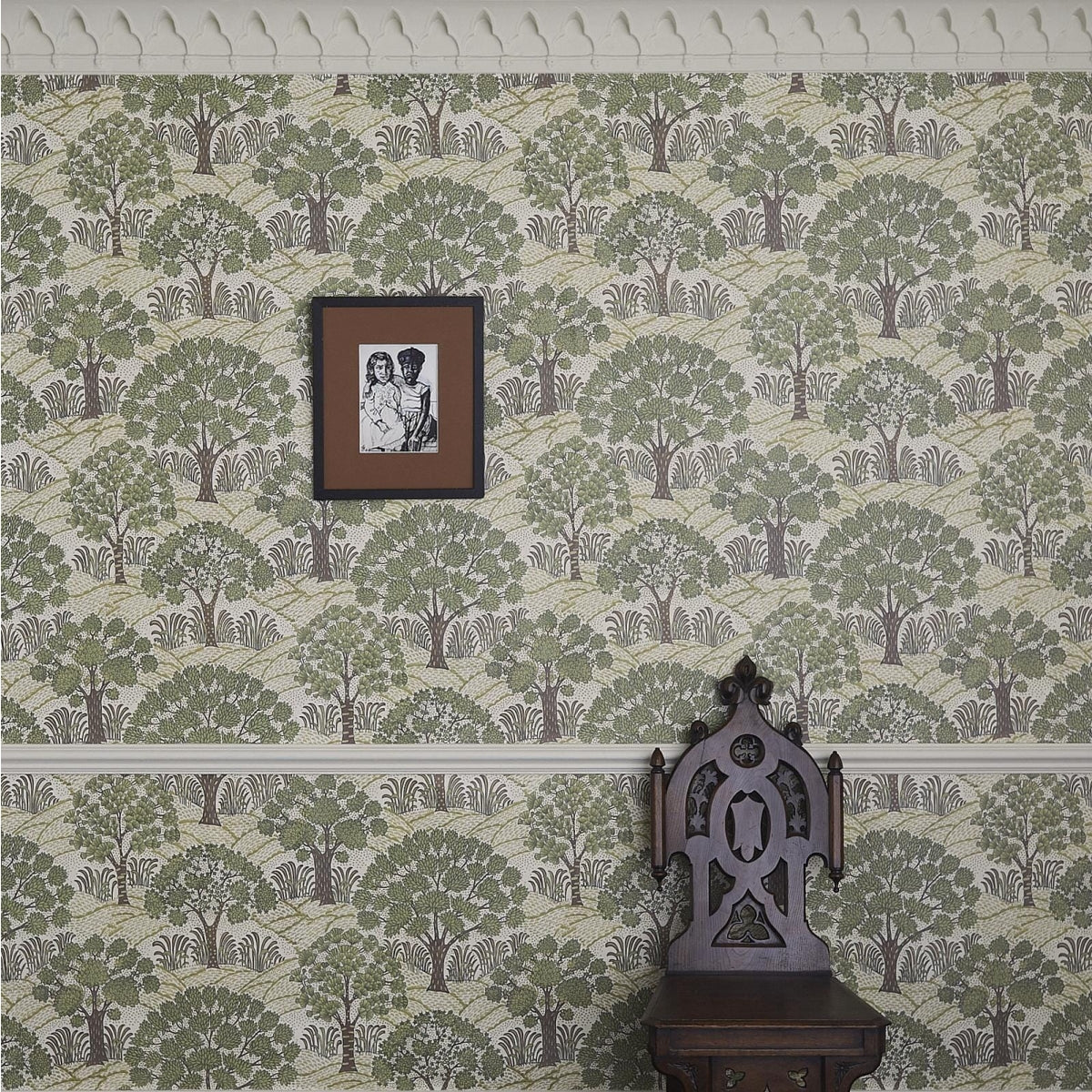 1-WA-TRP-DI-ECR-XXX - Trees Please Wallpaper - Ecru - House of Hackney