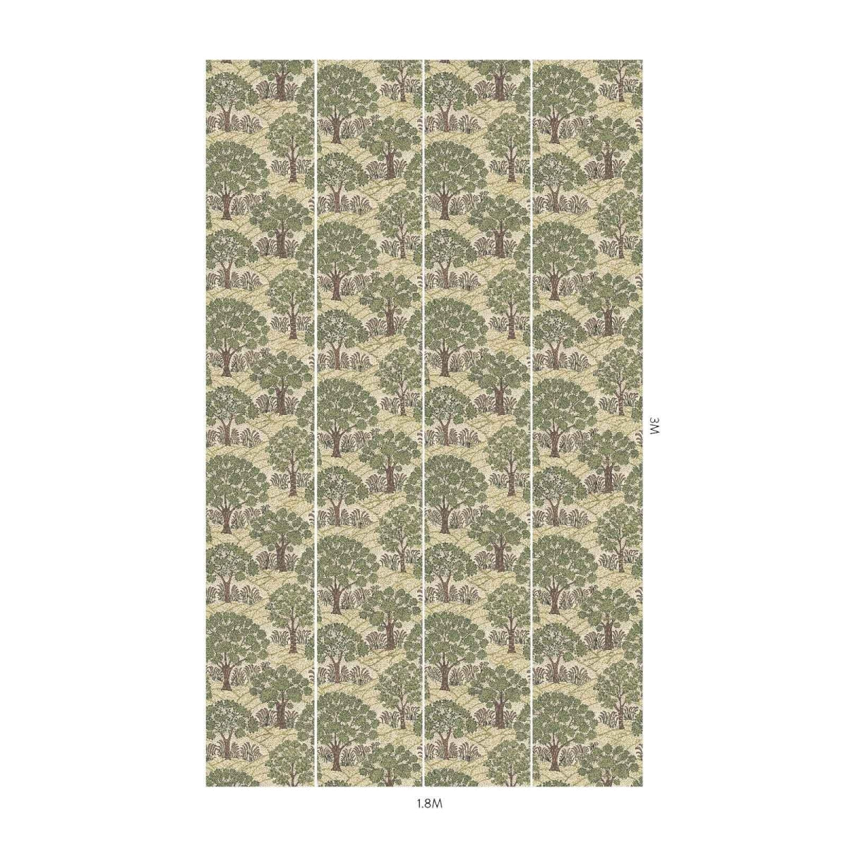1-WA-TRP-DI-ECR-XXX - Trees Please Wallpaper - Ecru - House of Hackney