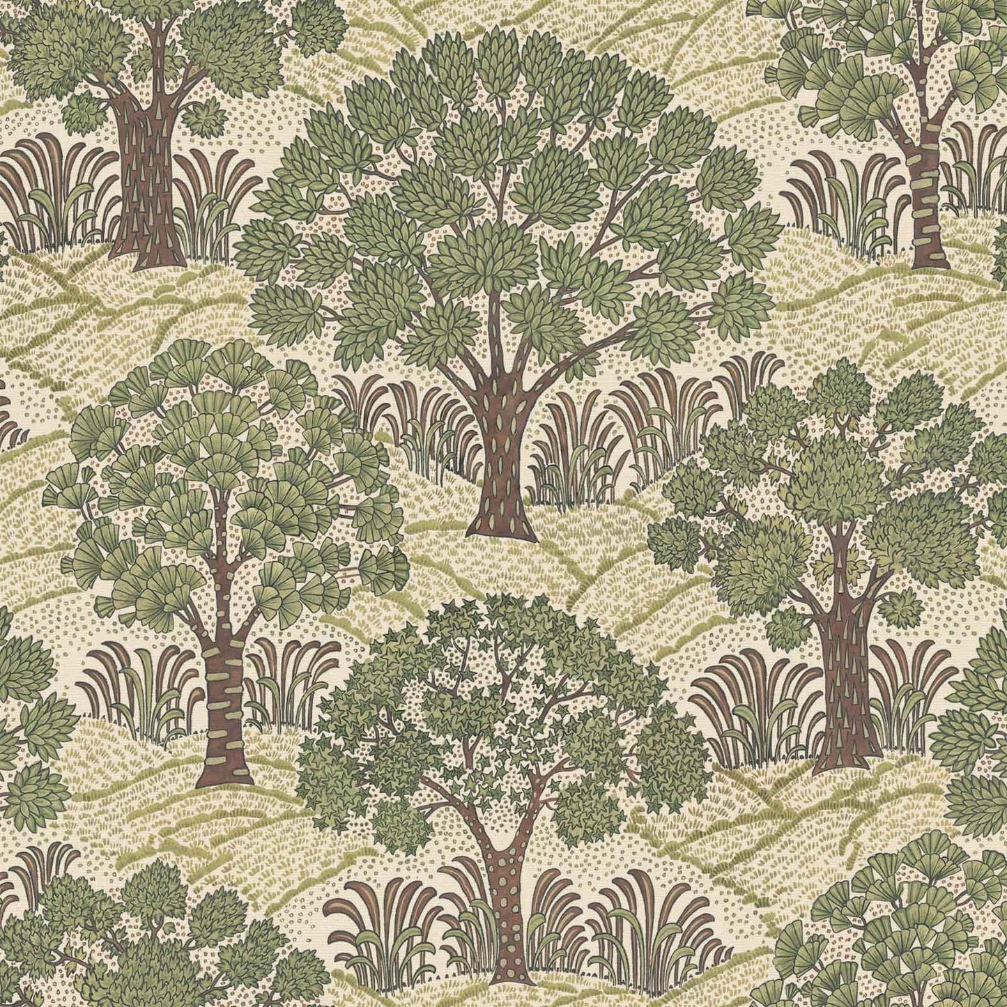 1-WA-TRP-DI-ECR-XXX - Trees Please Wallpaper - Ecru - House of Hackney