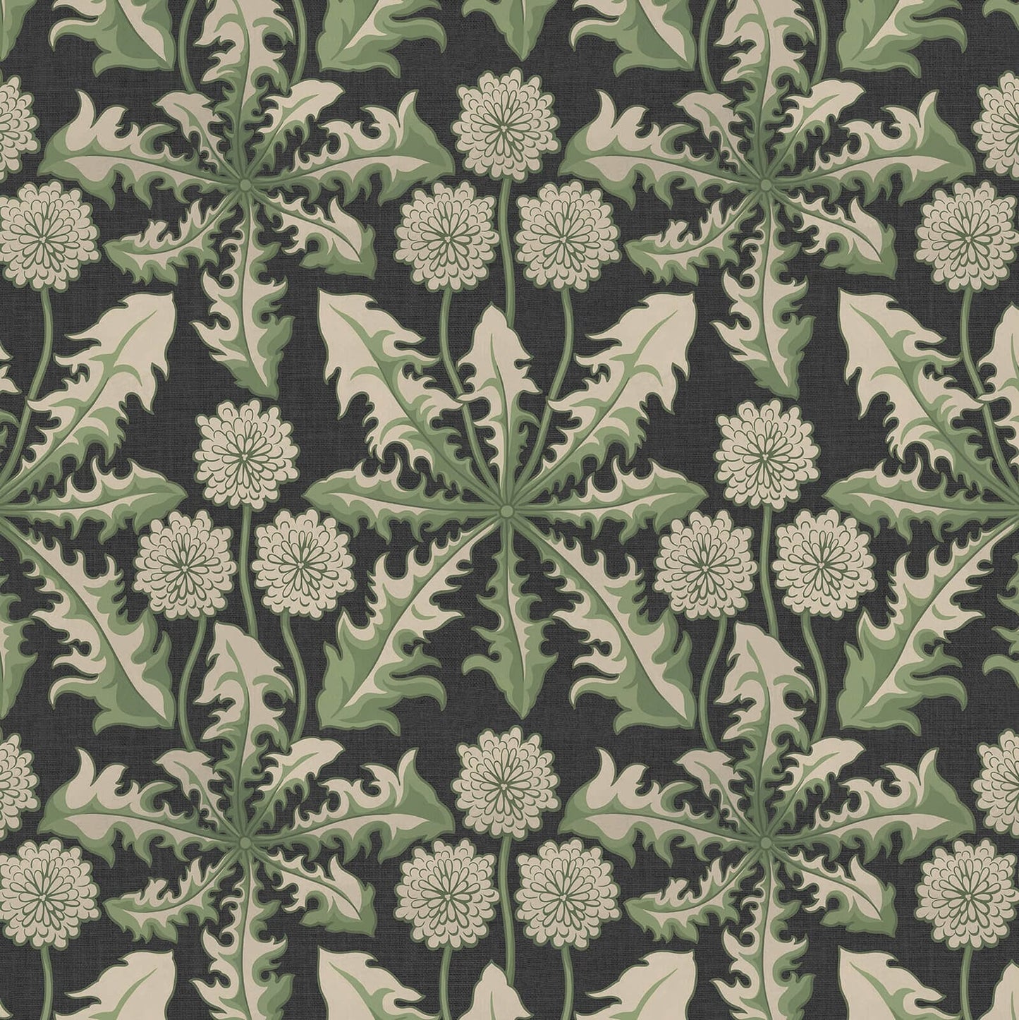1-WA-TXA-DI-NOI-XXX - Taraxa Wallpaper - Noir - House of Hackney