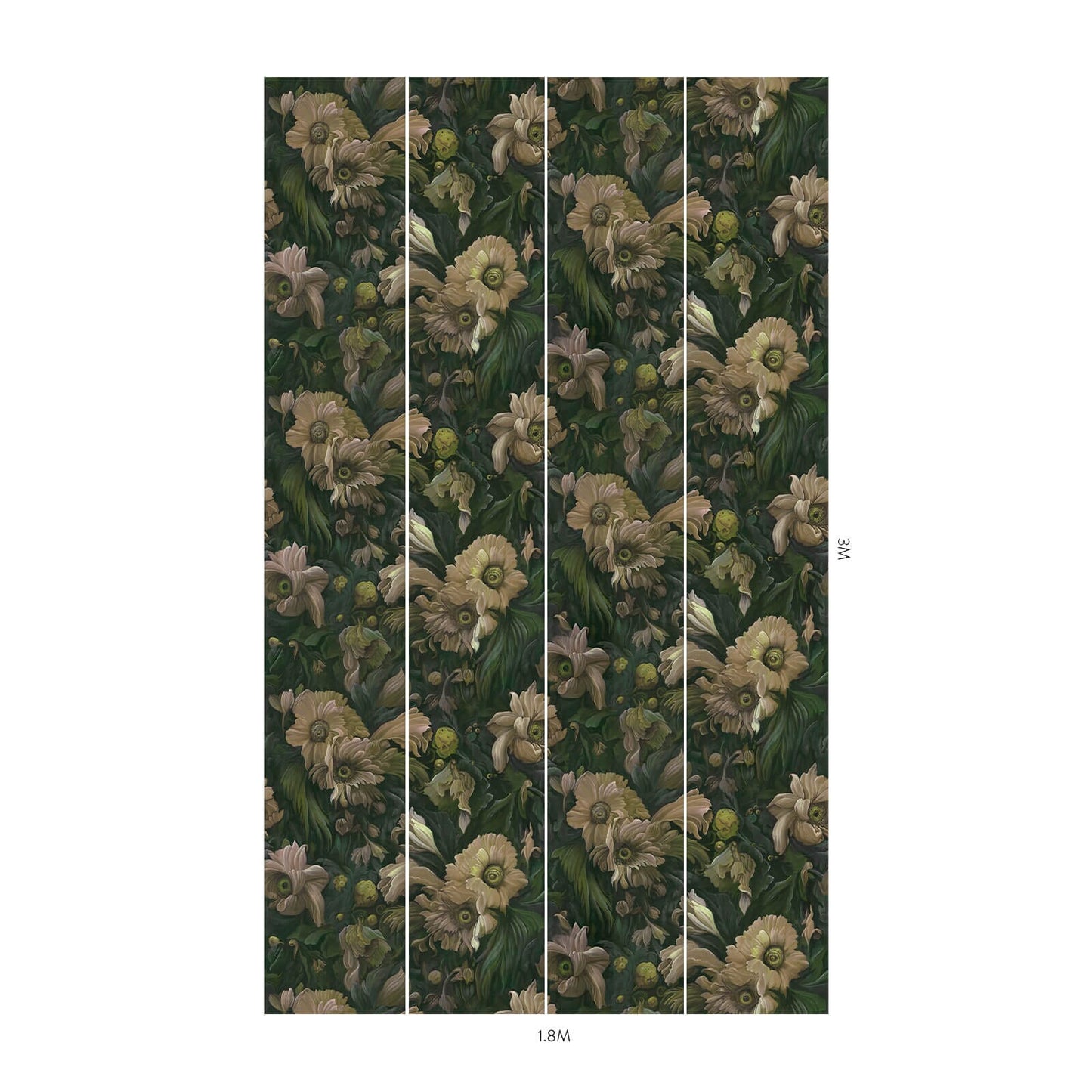 1-WA-UBR-DI-VER-XXX - Umbra Wallpaper - Verde - House of Hackney