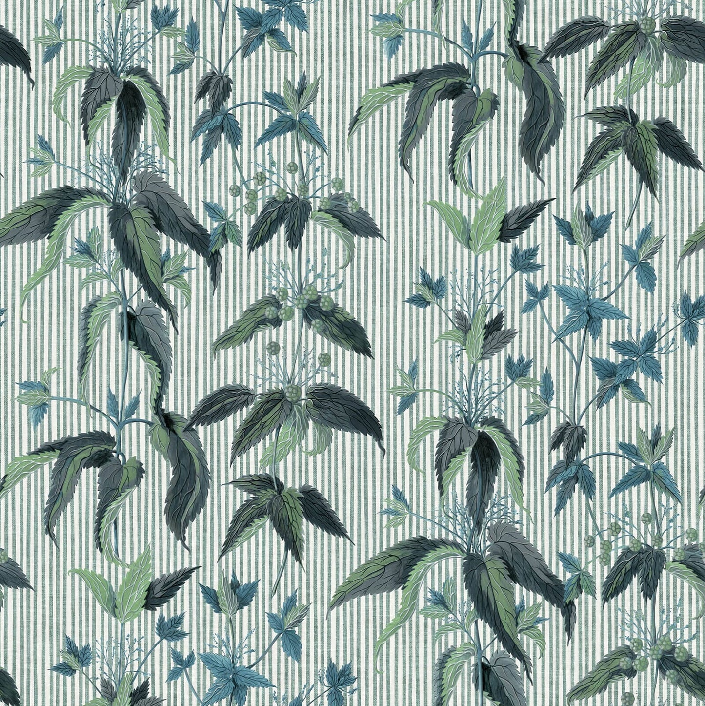 1-WA-UTC-DI-MYS-XXX - Urtica Wallpaper - Myrtle - House of Hackney