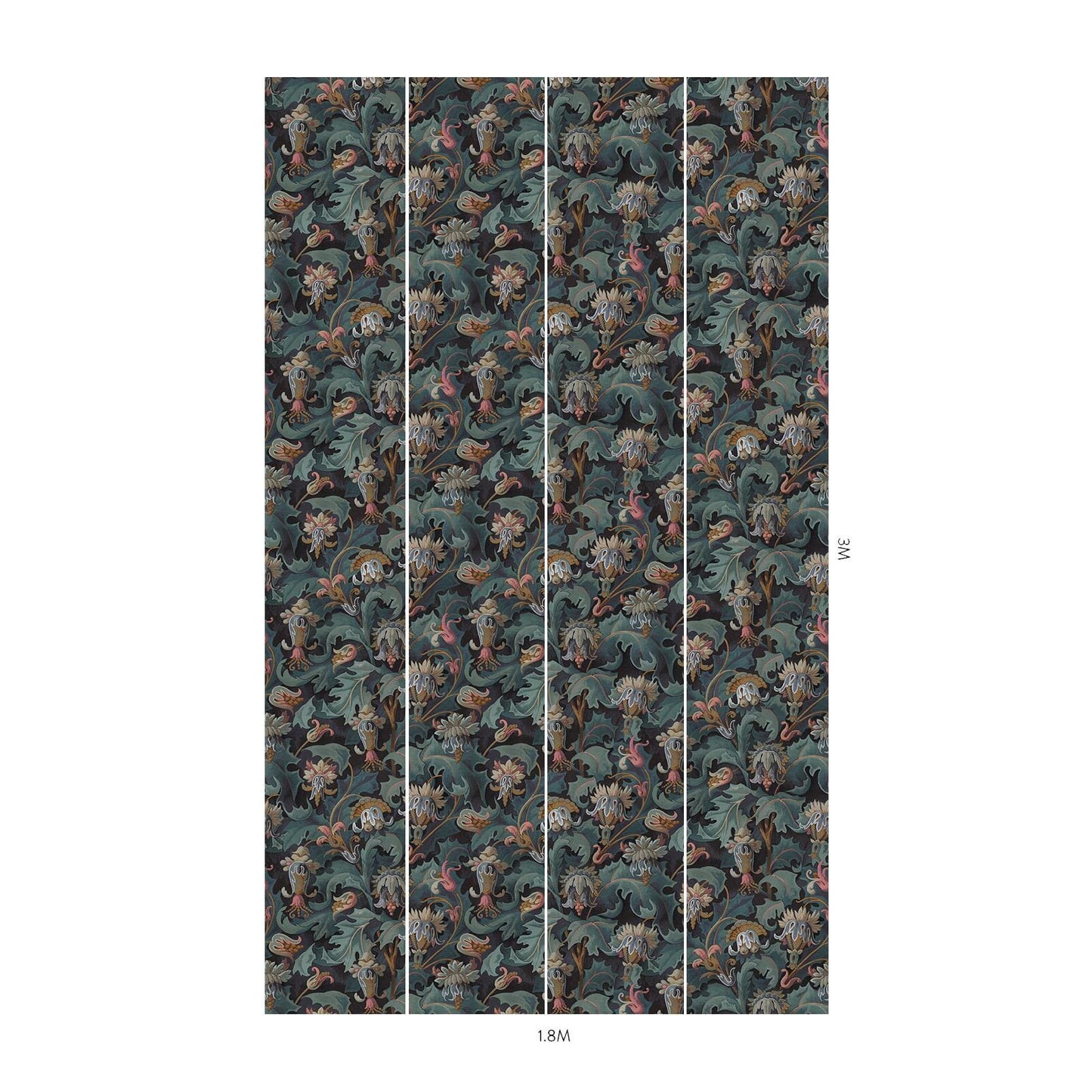 1-WA-VSP-DI-APA-XXX - Vespertine Wallpaper - Apatite - House of Hackney