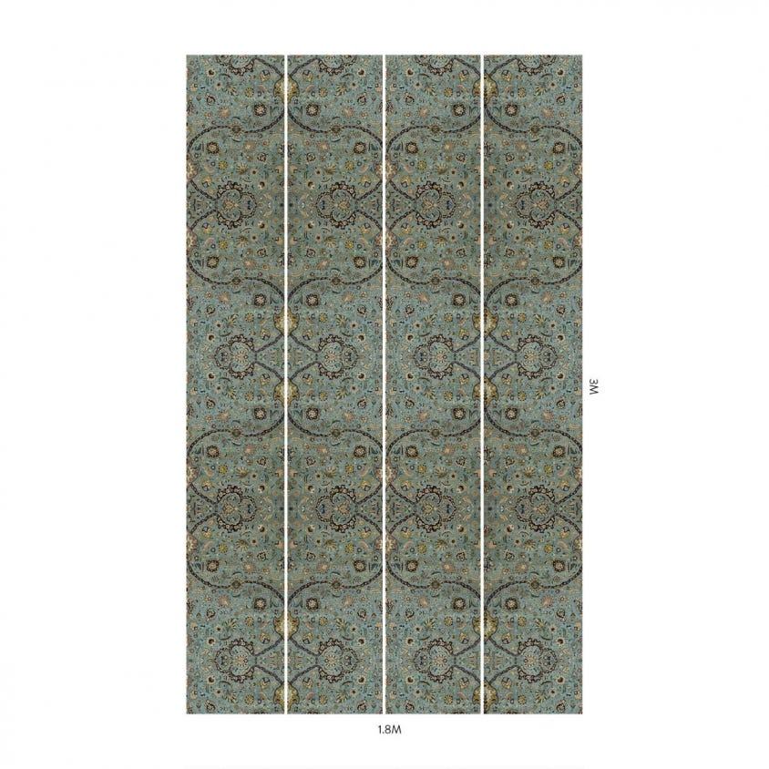 1-WA-ZAN-DI-SPH-XXX - Zanjan Wallpaper - Sapphire - House of Hackney