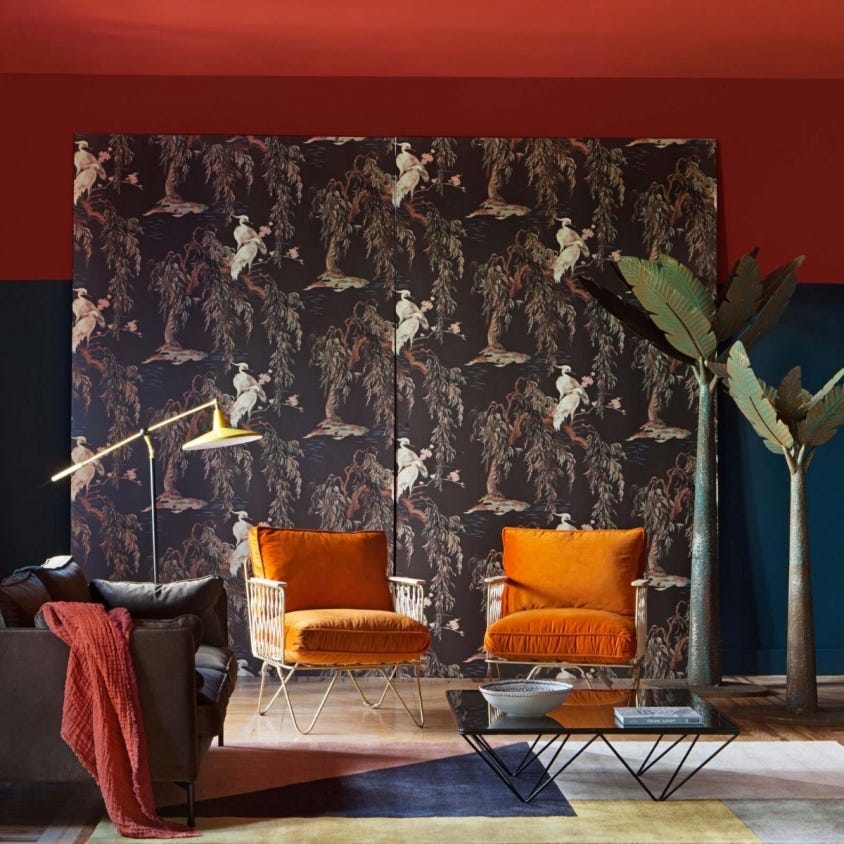 1-WA-ZEU-DI-CRB-XXX - Zeus Wallpaper - Carob - House of Hackney