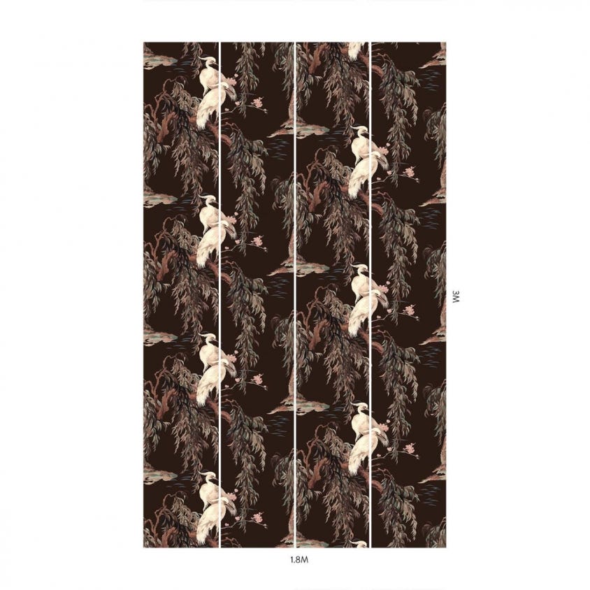 1-WA-ZEU-DI-CRB-XXX - Zeus Wallpaper - Carob - House of Hackney