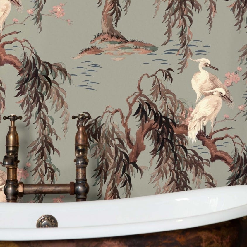 1-WA-ZEU-DI-EAU-XXX - Zeus Wallpaper - Eau De Nil - House of Hackney