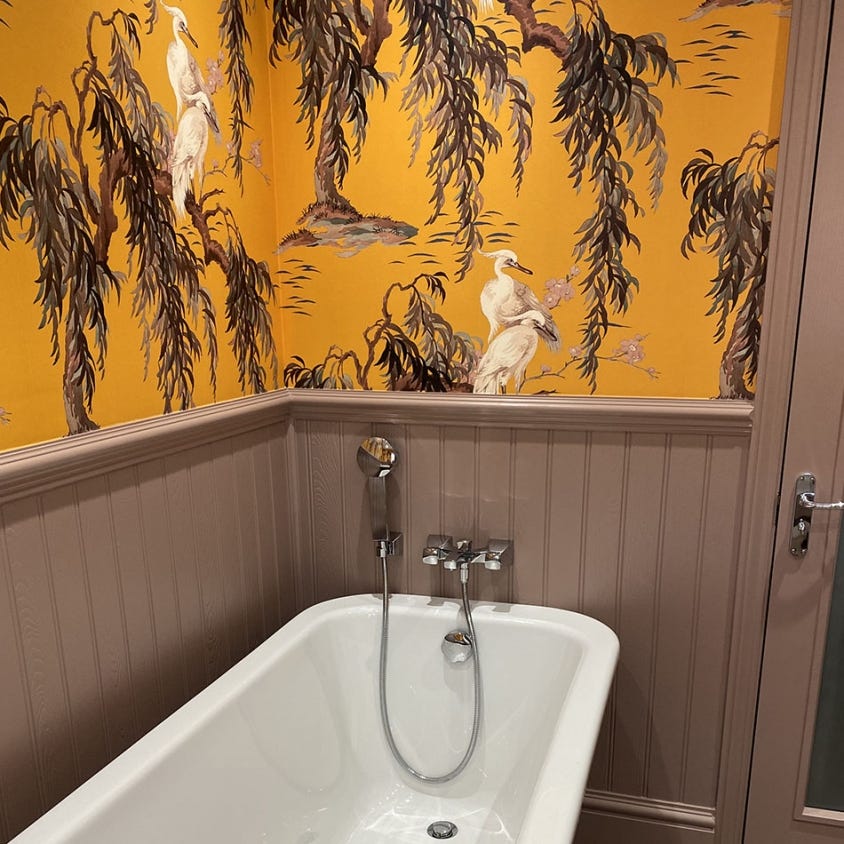 1-WA-ZEU-DI-OCH-XXX - Zeus Wallpaper - Ochre - House of Hackney