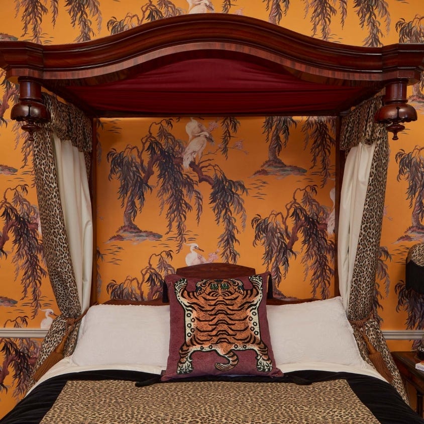 1-WA-ZEU-DI-OCH-XXX - Zeus Wallpaper - Ochre - House of Hackney