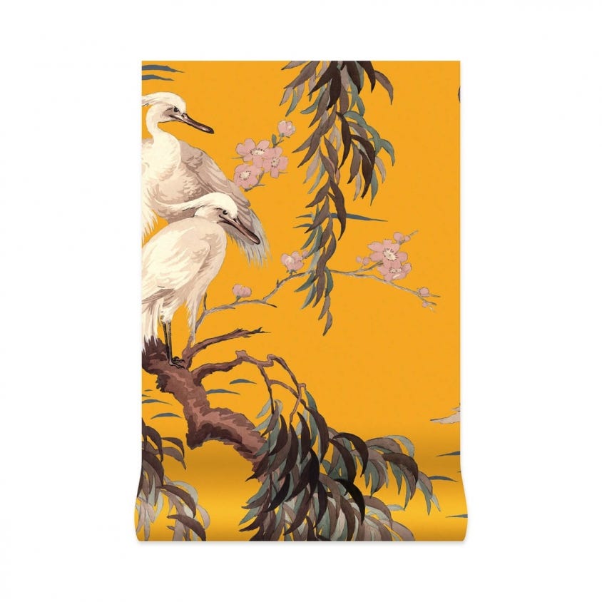 1-WA-ZEU-DI-OCH-XXX - Zeus Wallpaper - Ochre - House of Hackney