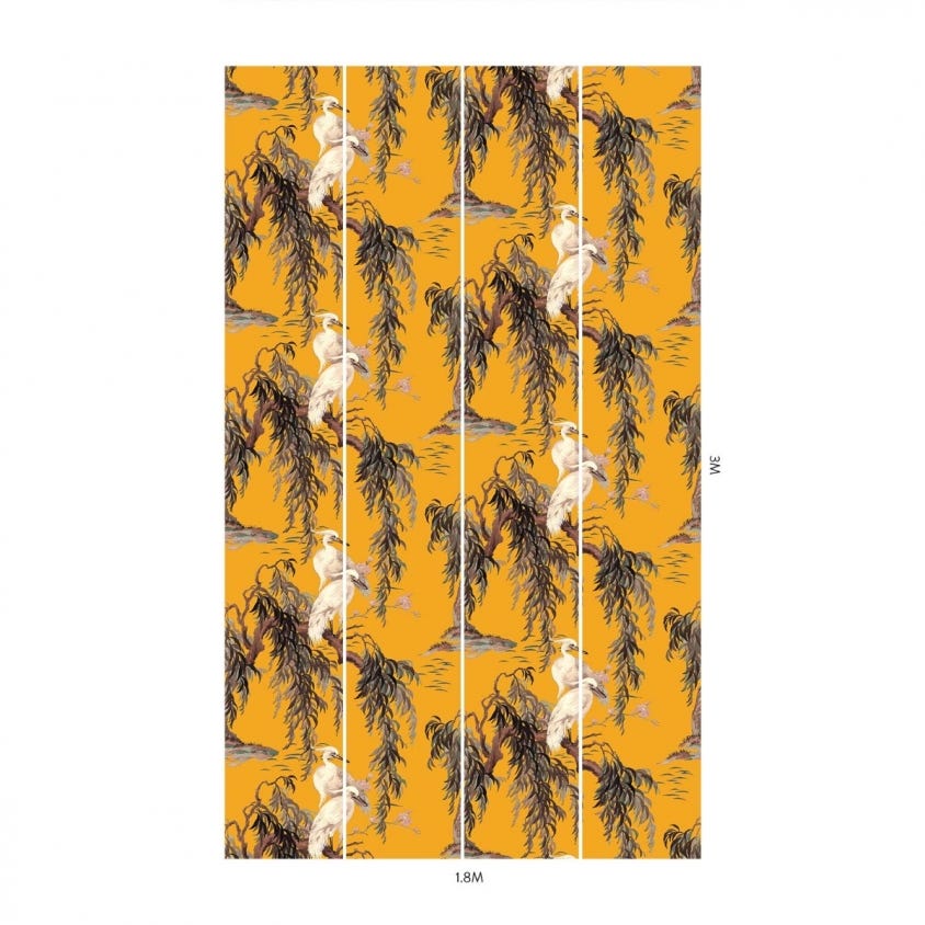 1-WA-ZEU-DI-OCH-XXX - Zeus Wallpaper - Ochre - House of Hackney