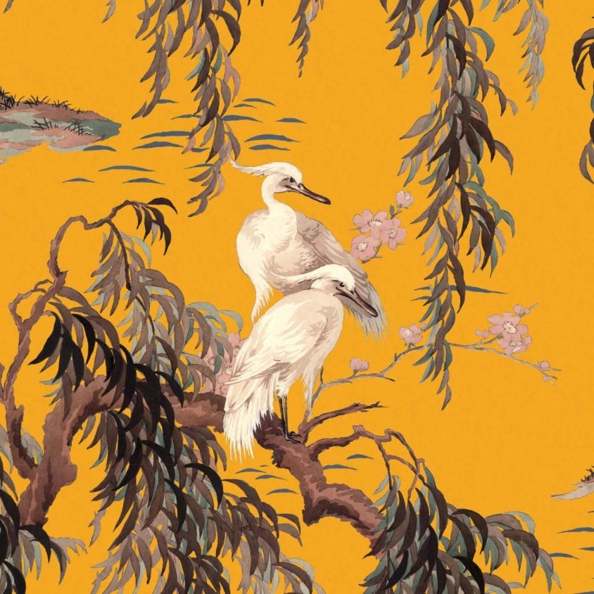 1-WA-ZEU-DI-OCH-XXX - Zeus Wallpaper - Ochre - House of Hackney