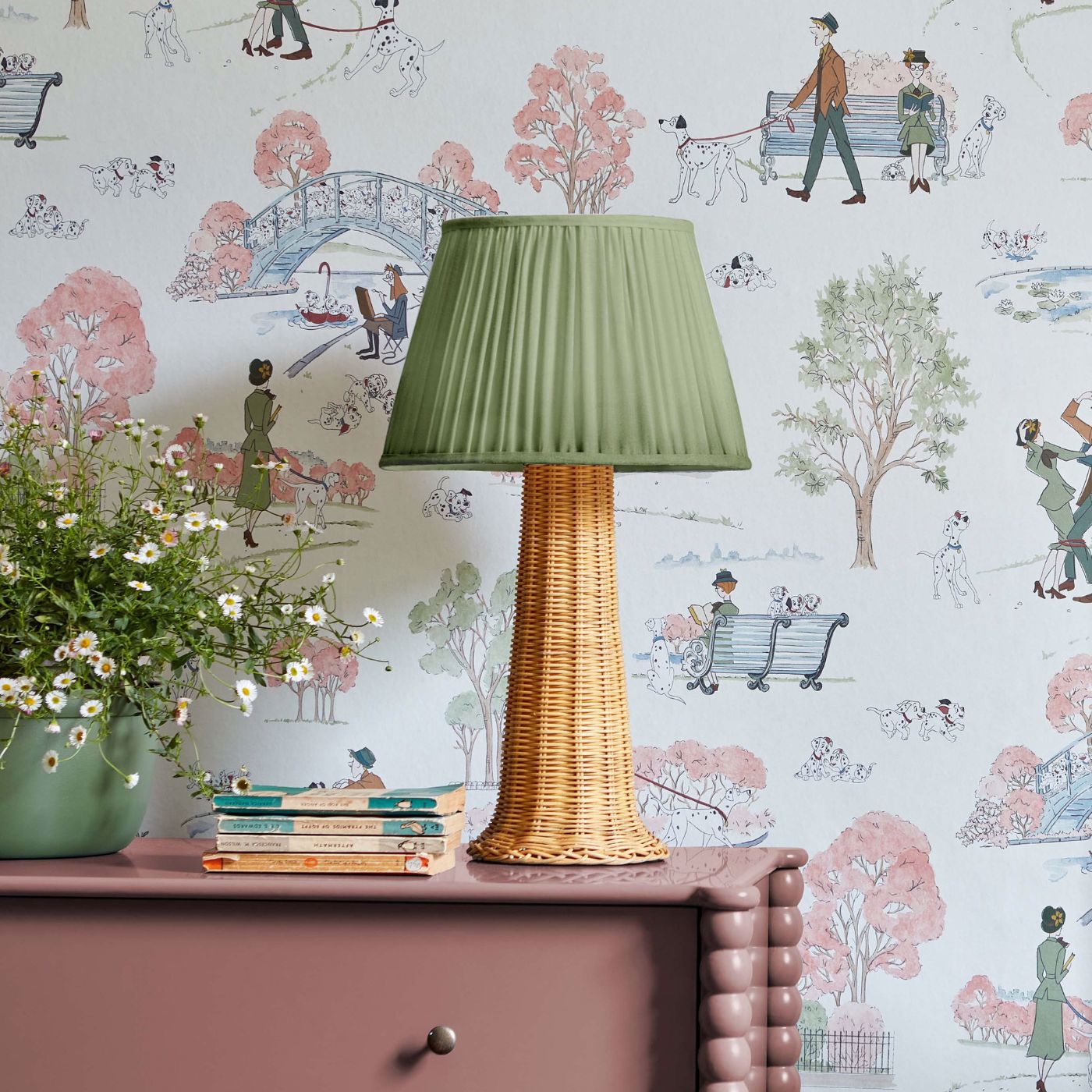 101 Dalmatians Wallpaper - Candy Floss - DDIW217289 - Sanderson - Premier Wallcovering