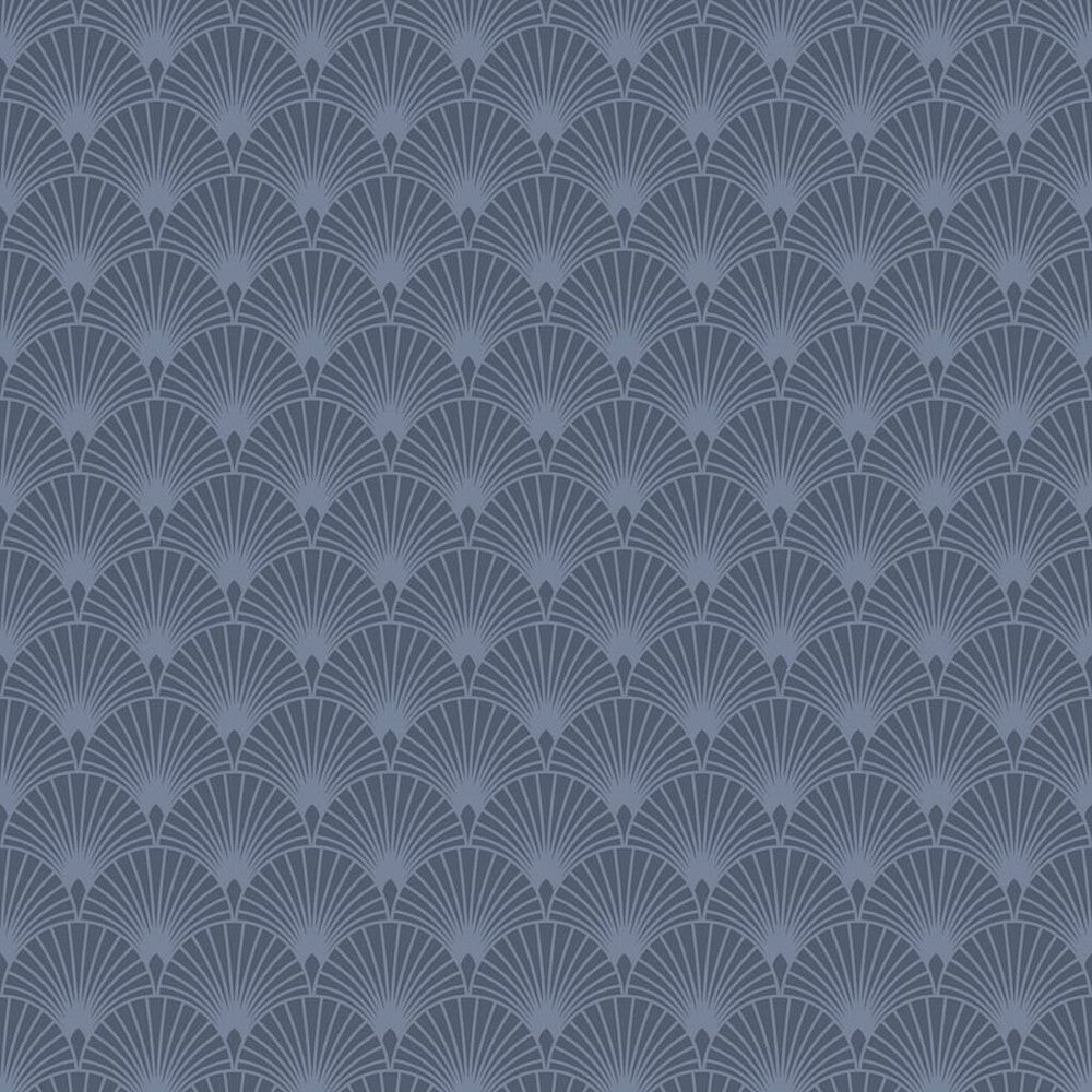 101366 - Ecailles Gatsby Wallpaper - Blue Mica - Superfresco Easy