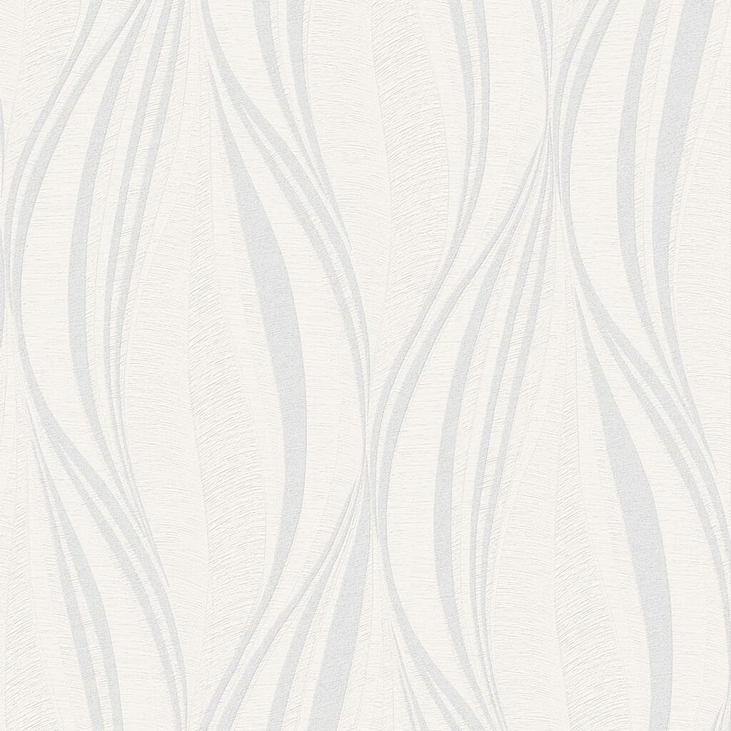 101397 - Tango Wallpaper - White & Silver - Boutique Luxury