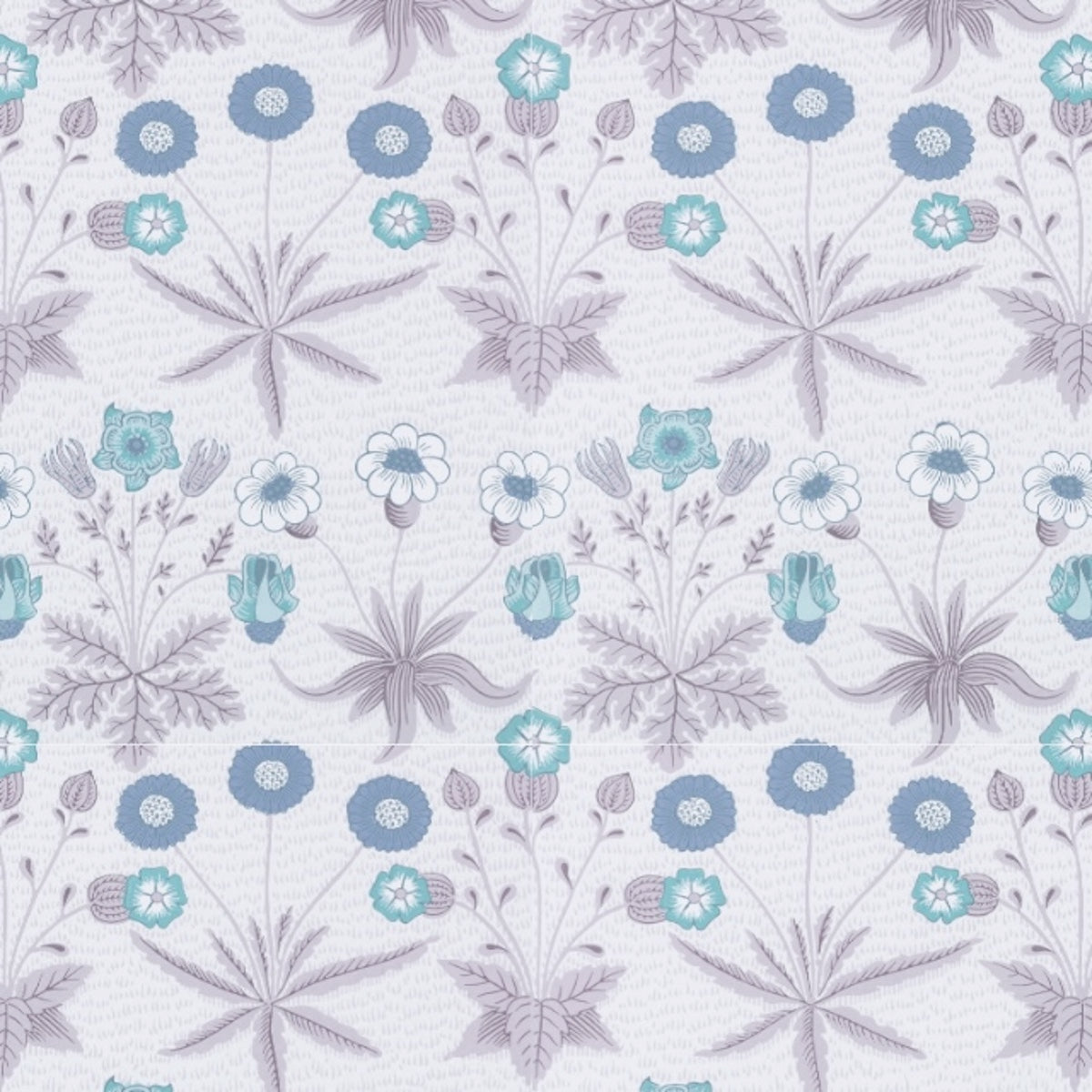 1013 - Daisy Wallpaper - Purple - Morris Collections