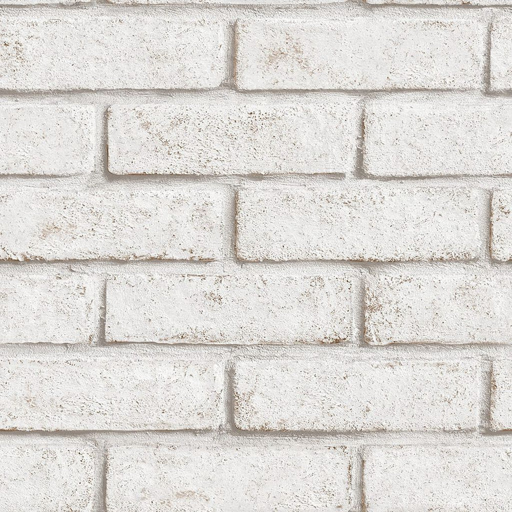 103453 - Brick Wallpaper - White & Red - Superfresco Easy