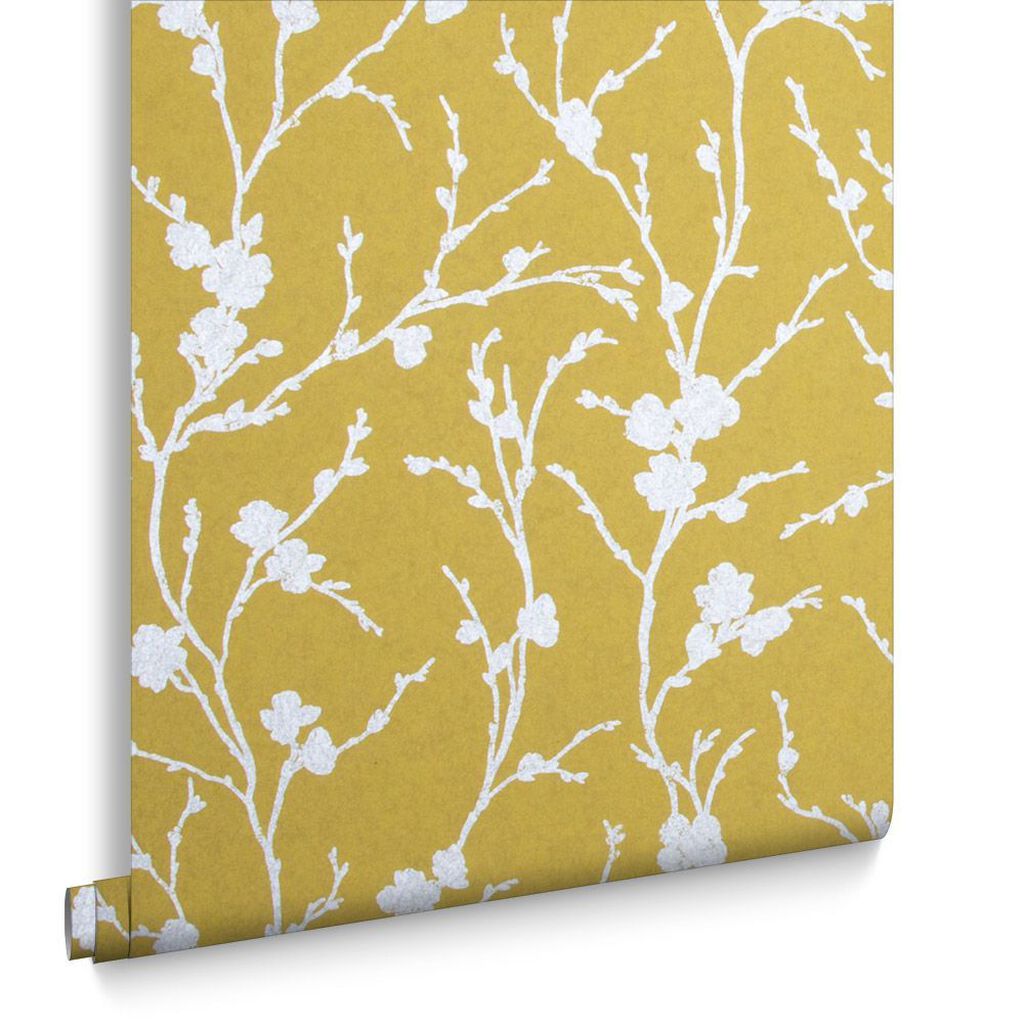 103521 - Meiying Wallpaper - Saffron - Graham & Brown