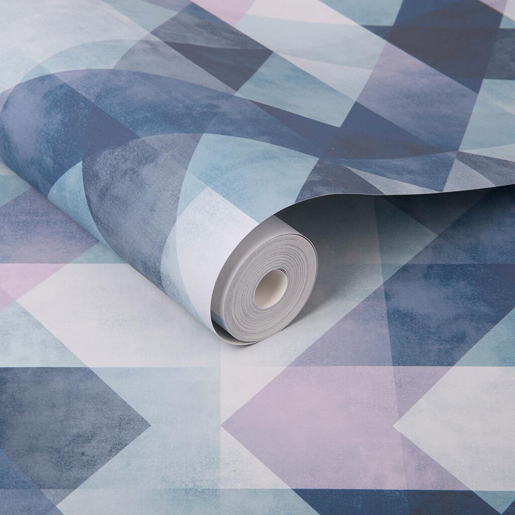 103661 - Dimension Wallpaper - Steel Blue - Graham & Brown