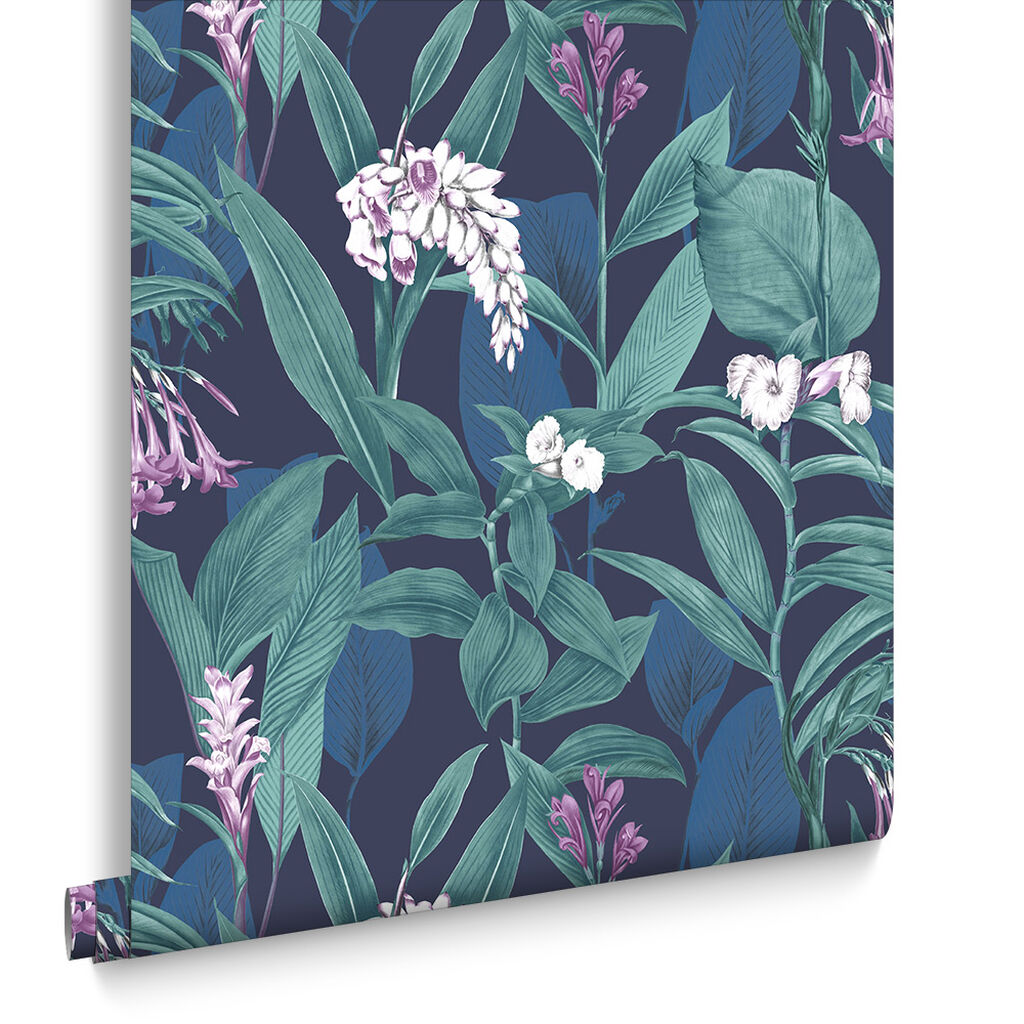 103799 - Botanical Wallpaper - Midnight - Graham & Brown