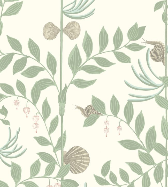 103/9031 - Secret Garden Wallpaper - Sage on Chalk - Cole & Son