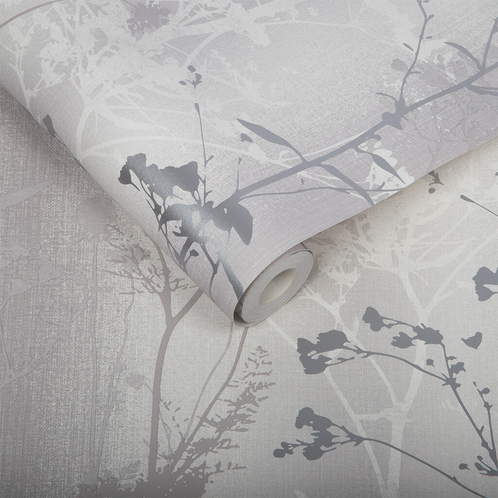 104070 - Wild Flower Wallpaper - Shadow - Graham & Brown