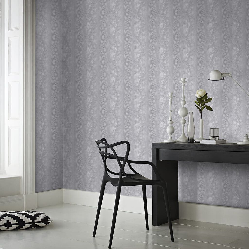 104150 - Vermeil Stripe Wallpaper - Silver - Boutique Luxury