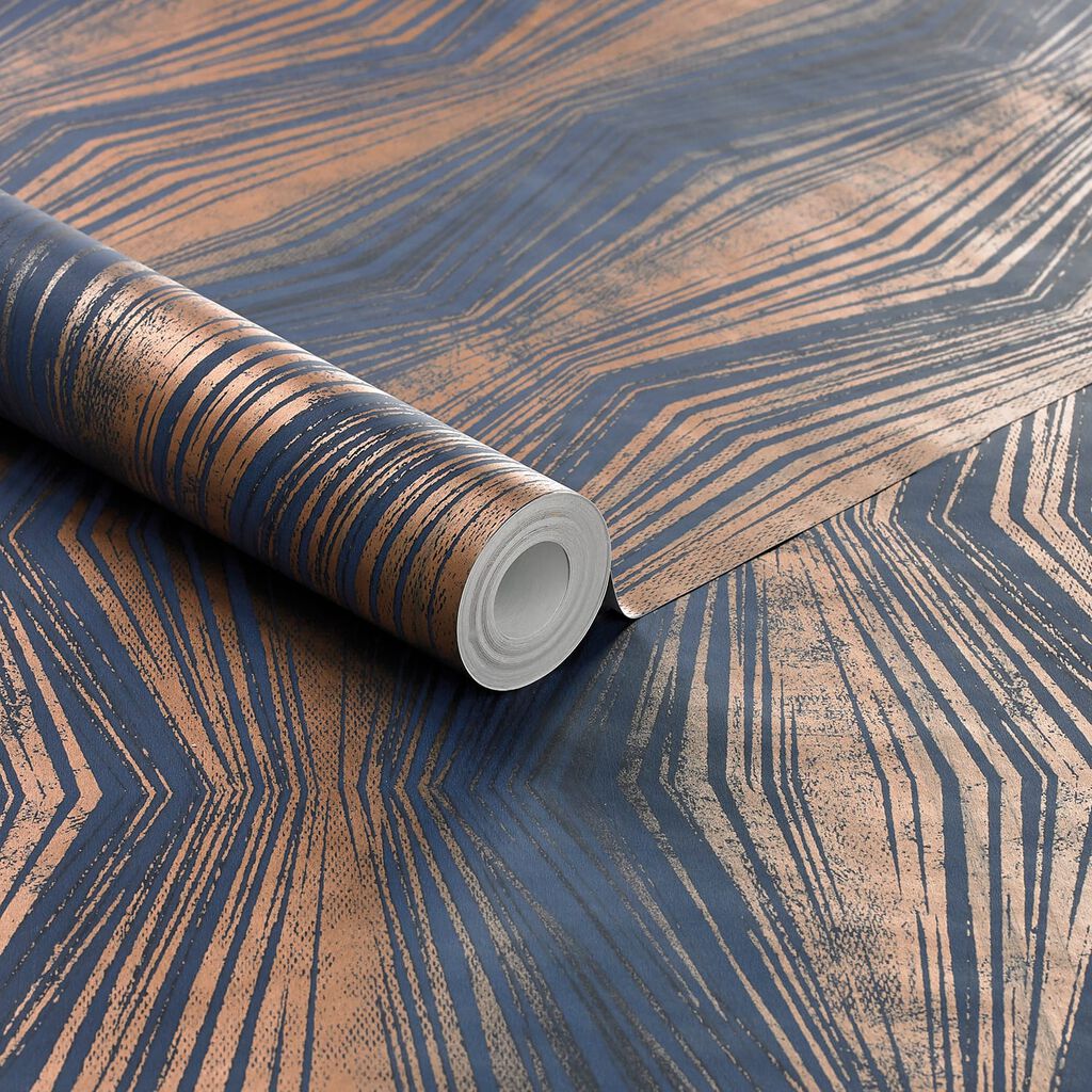 104152 - Vermeil Stripe Wallpaper - Blue - Boutique Luxury