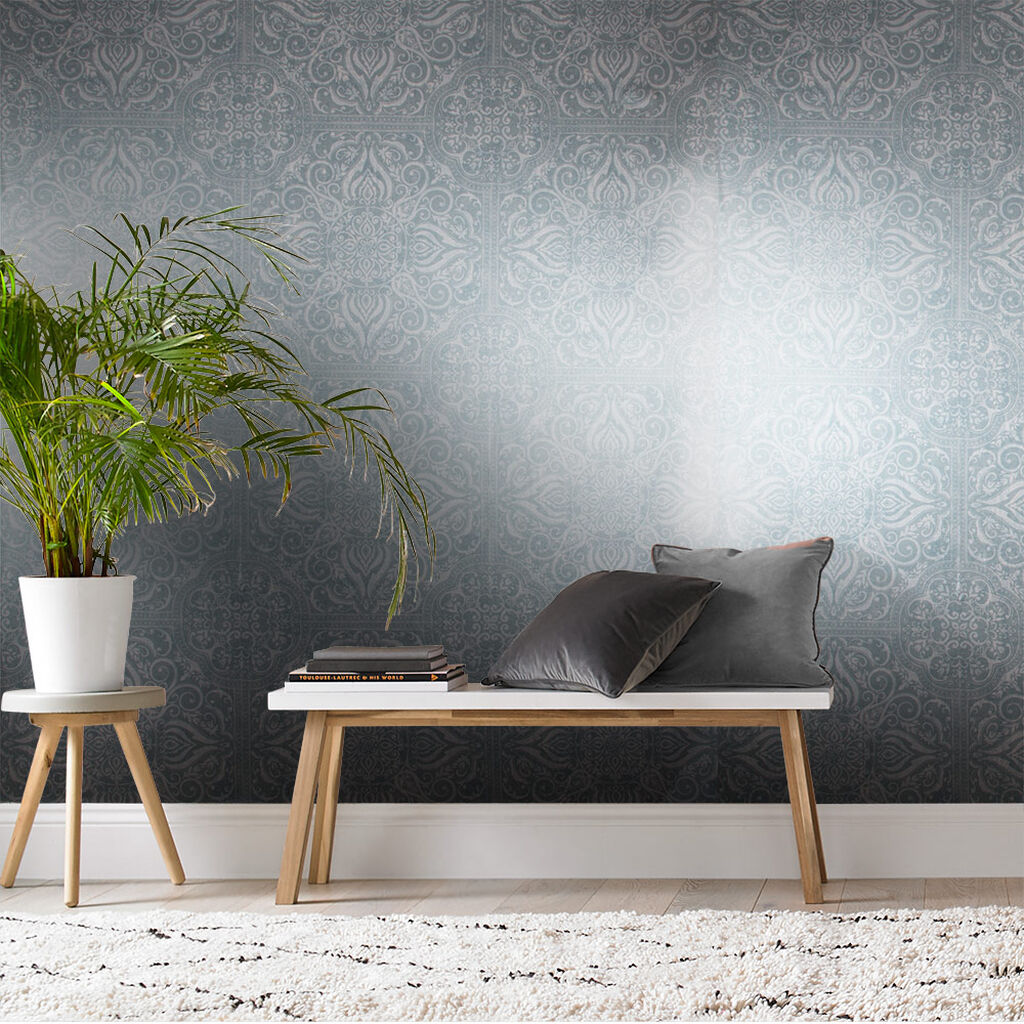 104371 - Souk Tile Wallpaper - Sky - Graham & Brown
