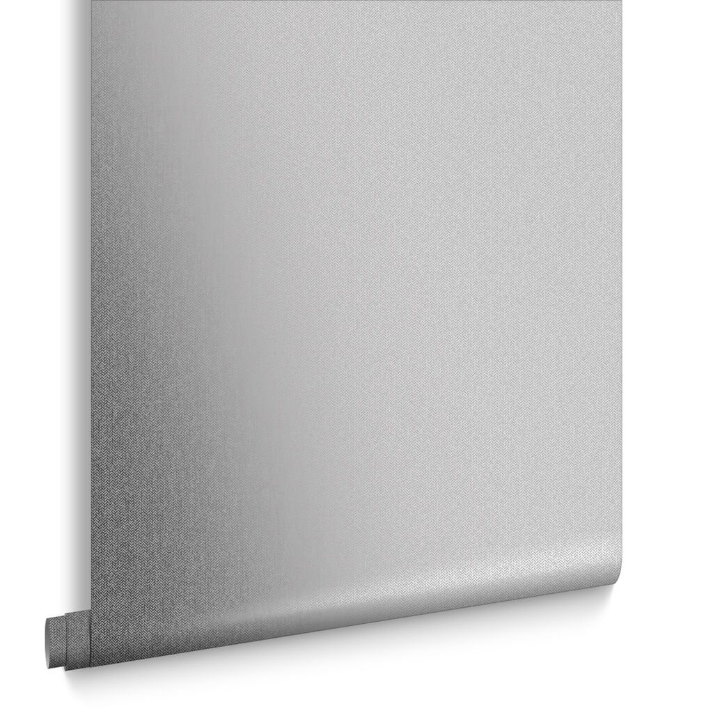 104727 - Knitted Texture Wallpaper - Silver - Graham & Brown
