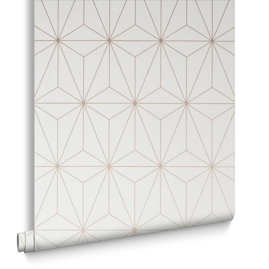 104737 - Prism Wallpaper - Rose Gold - Graham & Brown