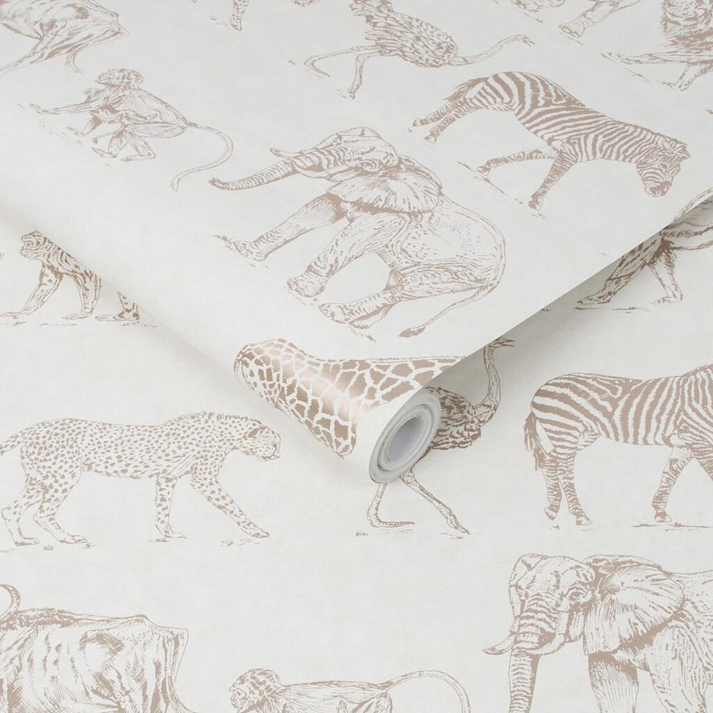 104894 - Safari Wallpaper - Cream - Boutique Luxury