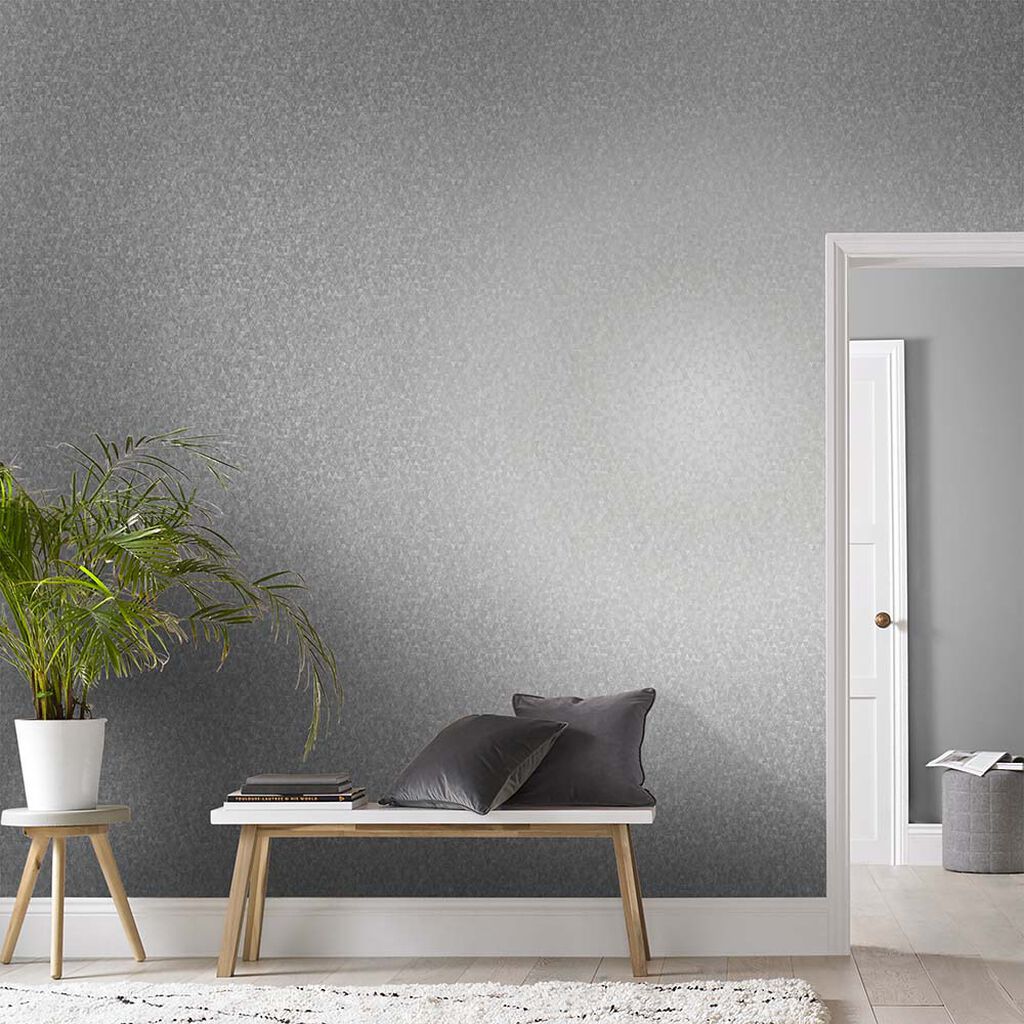 105111 - Trinity Wallpaper - Silver - Graham & Brown