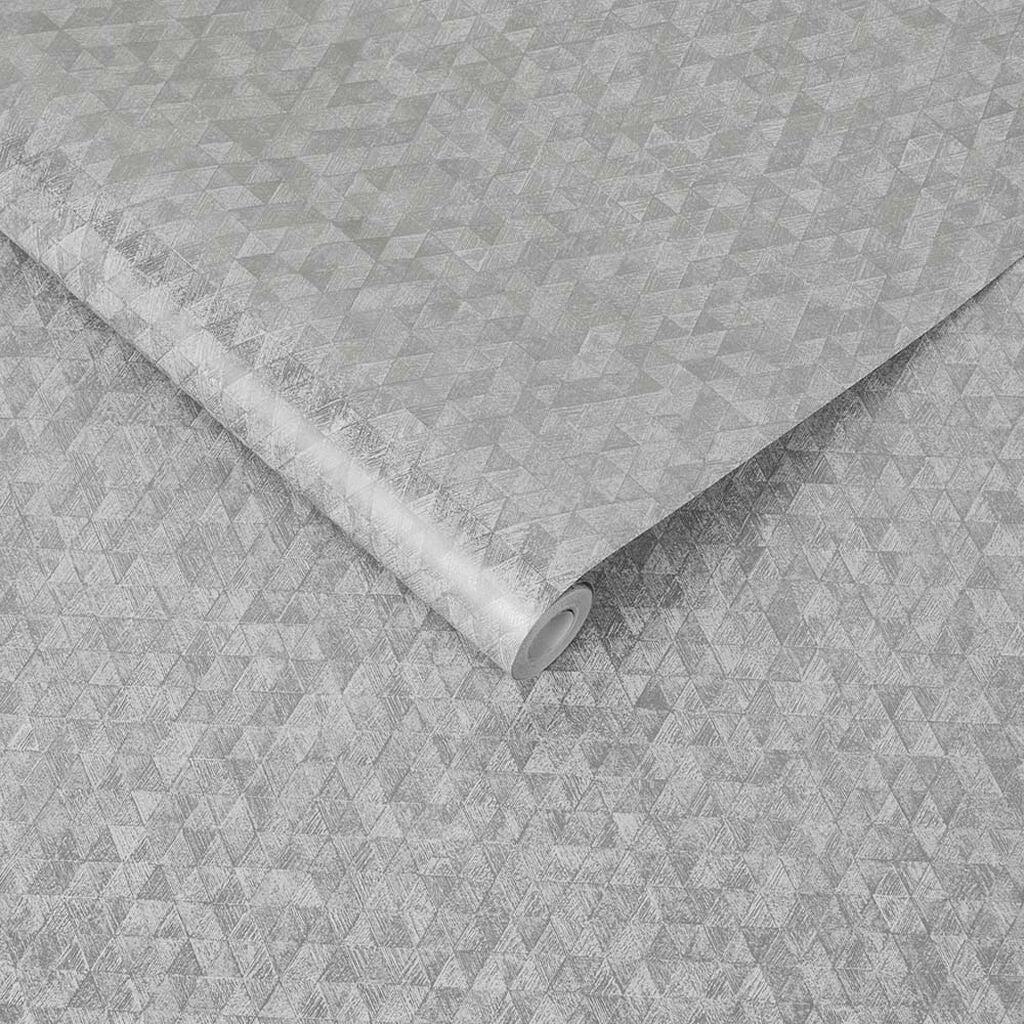 105111 - Trinity Wallpaper - Silver - Graham & Brown