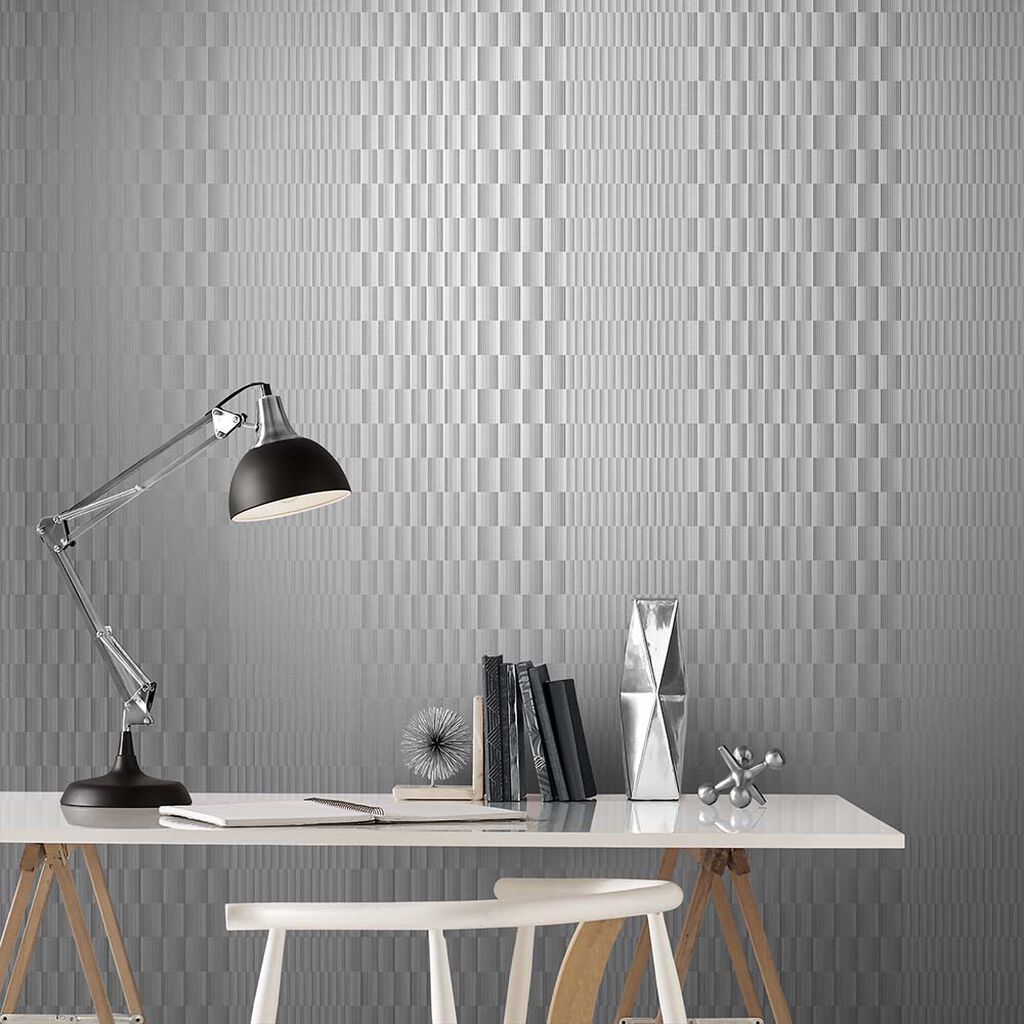 105120 - Symmetry Wallpaper - Mono - Graham & Brown